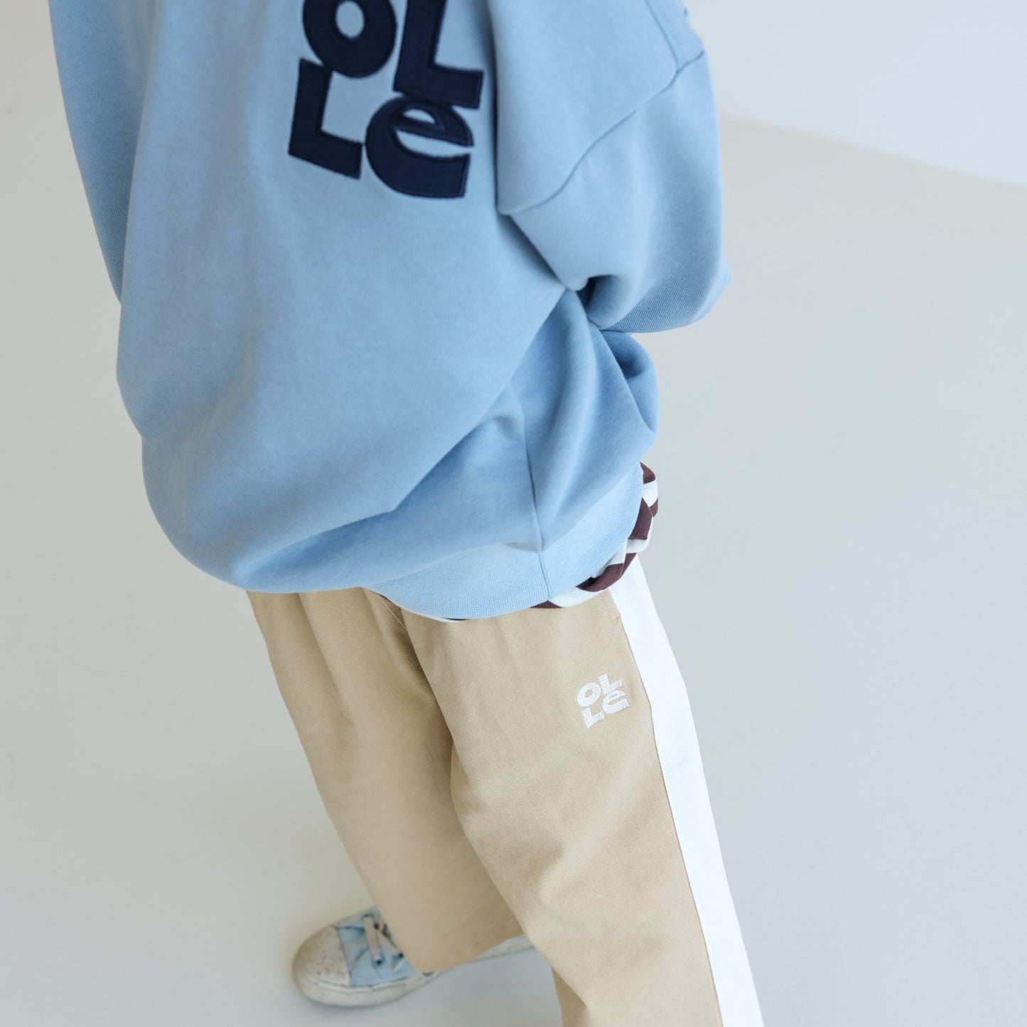 Children’s organic cotton OG Sweatshirt in Seafoam by OLLE, with French terry fabric, relaxed fit, and premium rib trims