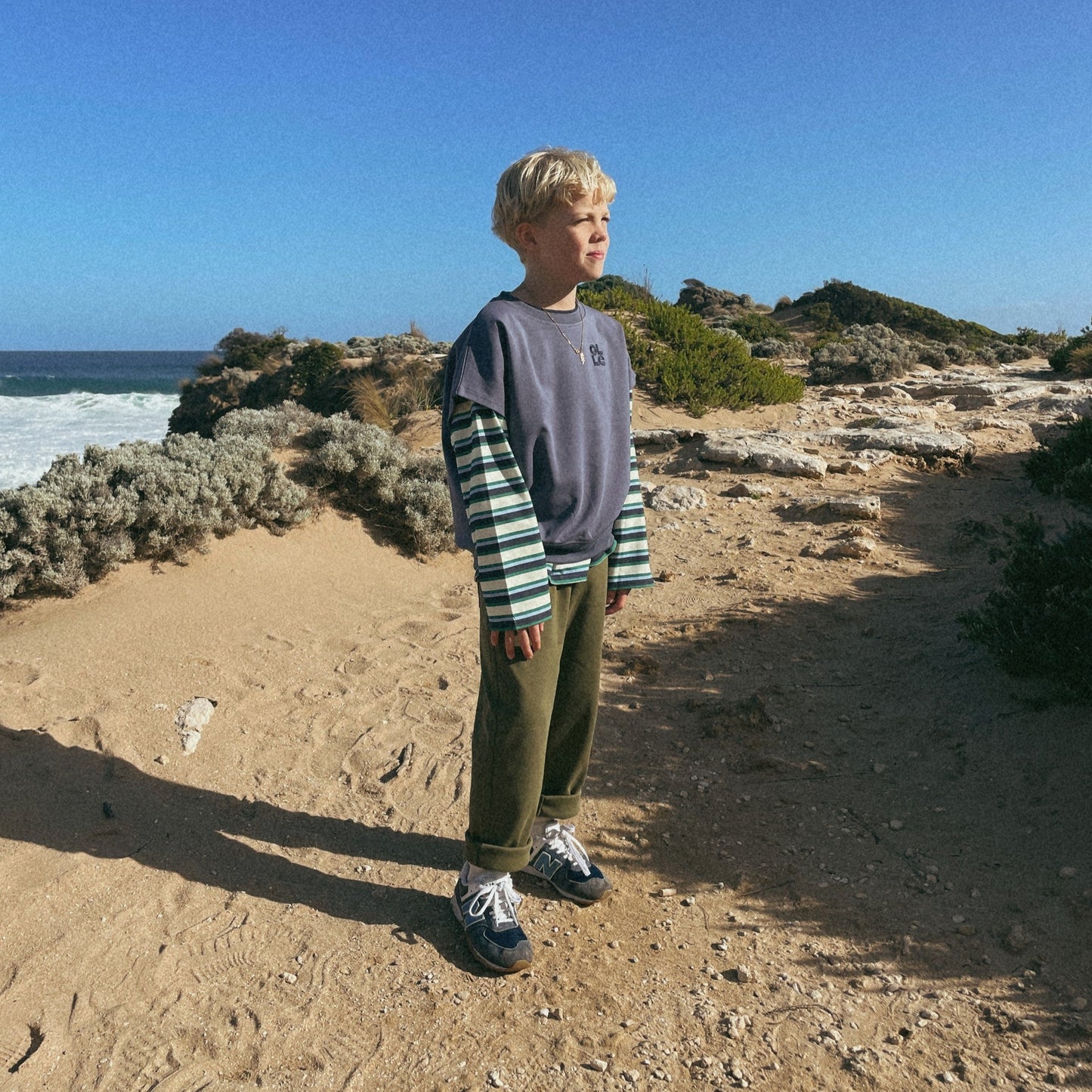 BOTANIC STRIPE LS TEE