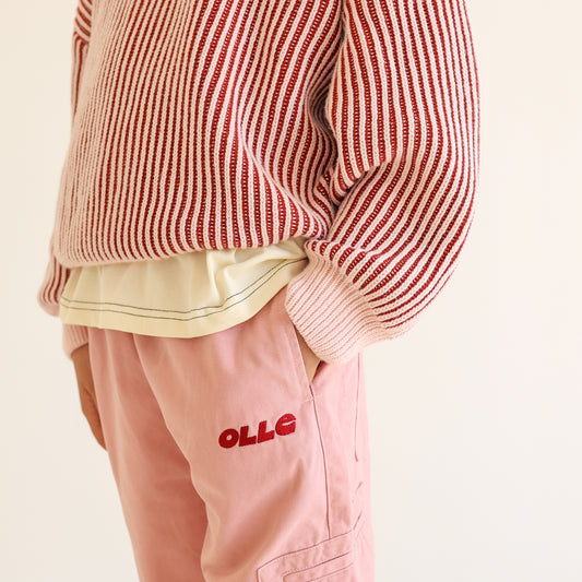 HIGHLOW OVERSIZED KNIT - ROSE