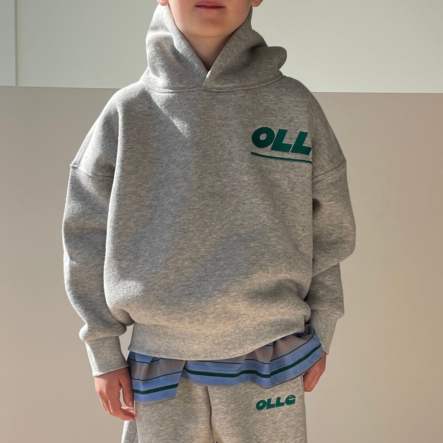 OLLE SKATE HOODIE - Grey Marle