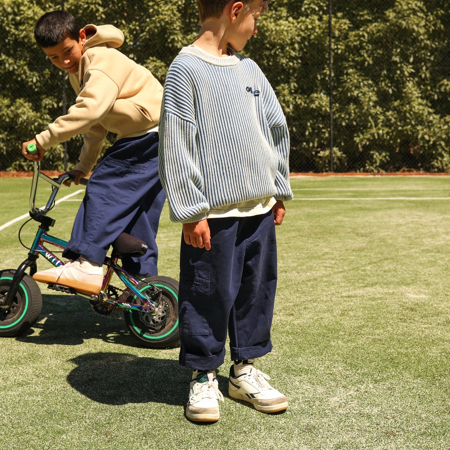 HIGHLOW OVERSIZED KNIT - COBALT