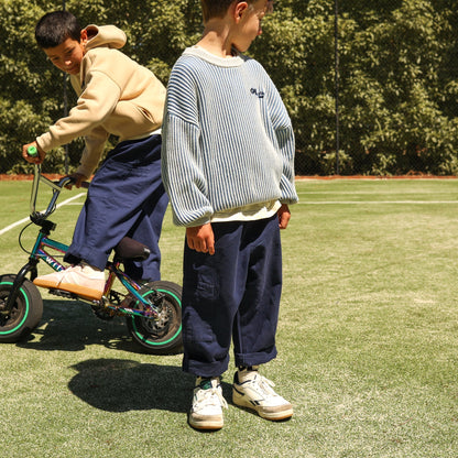 HIGHLOW OVERSIZED KNIT - COBALT