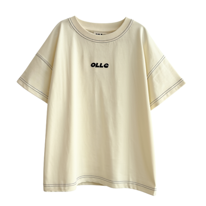 CONTRAST STITCH SS TEE