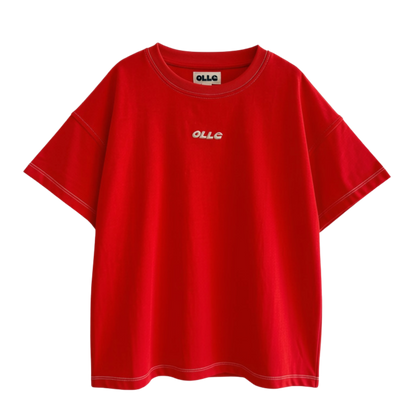CONTRAST STITCH SS TEE - PREODER