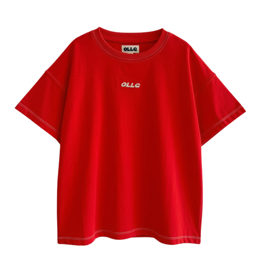 CONTRAST STITCH SS TEE - PREODER
