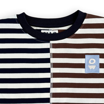 SPLIT STRIPES TEE