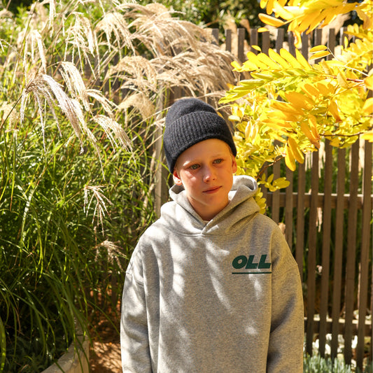 OLLE SKATE HOODIE - Grey Marle