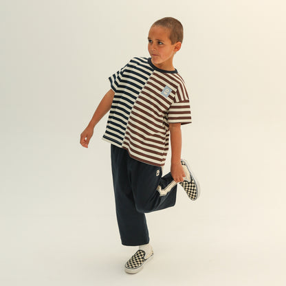 SPLIT STRIPES TEE