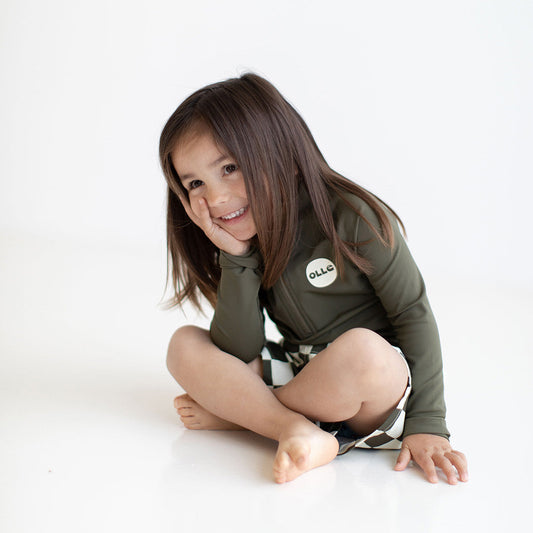 OLLE LS RASH VEST - Khaki